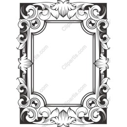 Elegant Floral Decorative Frame