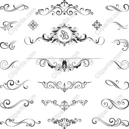 Elegant Decorative Flourishes Pack