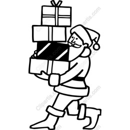 Santa Claus Carrying Gifts