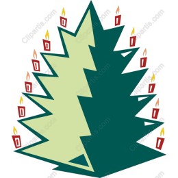 Charming Christmas Tree with Candles
