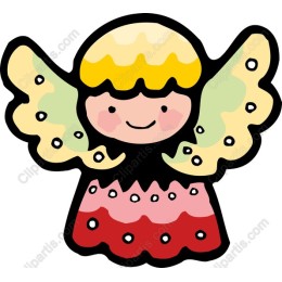Cheerful Cartoon Angel
