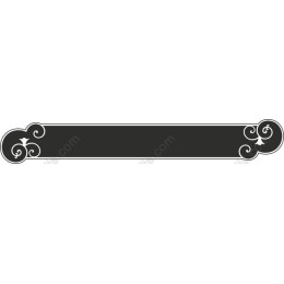 Elegant Decorative Scroll Banner