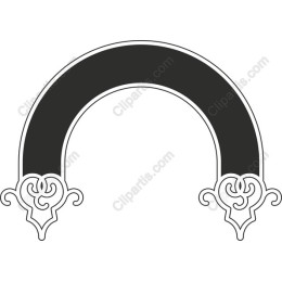 Elegant Black and White Arch