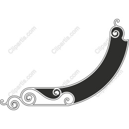 Elegant Curved Ornamental Border