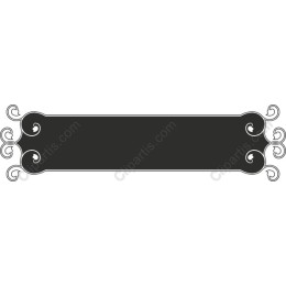 Elegant Vintage Banner with Scrollwork