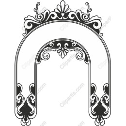 Elegant Vintage Ornamental Arch