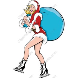 Skating Santa