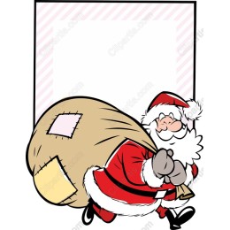 Festive Santa Claus with Gift Sack