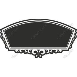 Elegant Vintage Ornate Label Frame