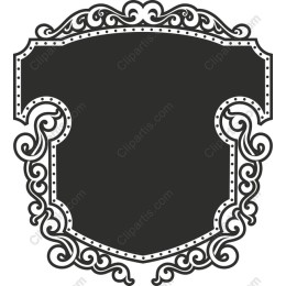 Elegant Vintage Shield Frame