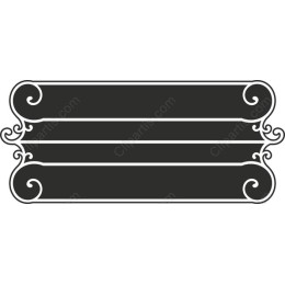 Elegant Vintage Blank Label
