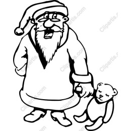 Santa Claus with Teddy Bear