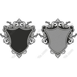 Vintage Elegant Shield Emblem