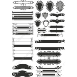Vintage Elegance Bundle - Stylish Frames & Banners