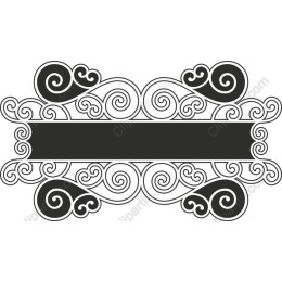 Elegant Decorative Frame with Swirl