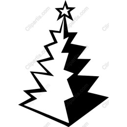 Elegant Black and White Christmas Tree