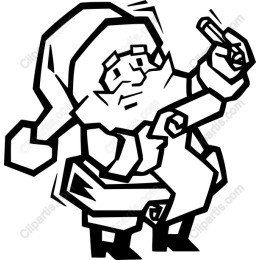Playful Santa Claus