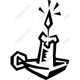 Whimsical Hand-Drawn Candle