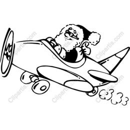Santa in an Airplane