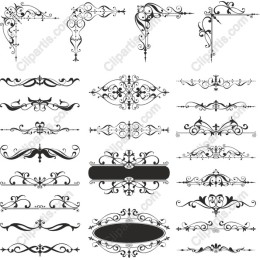 Elegant Decorative Elements Set