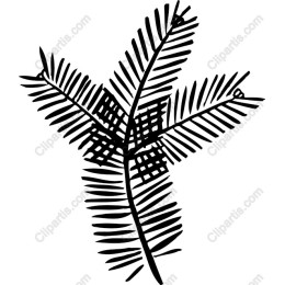 Stylized Fern Leaf
