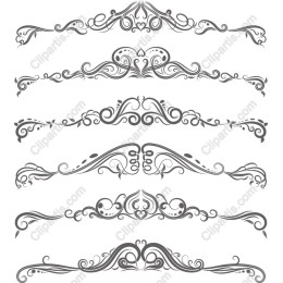 Elegant Decorative Scrolls Set