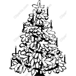 Classic Monochrome Christmas Tree