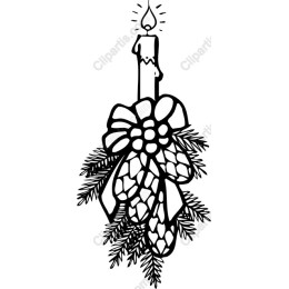 Festive Candle and Pine Cone