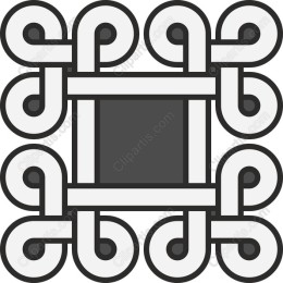 Stylized Knot Pattern