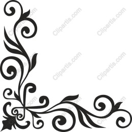 Elegant Corner Flourish Decoration