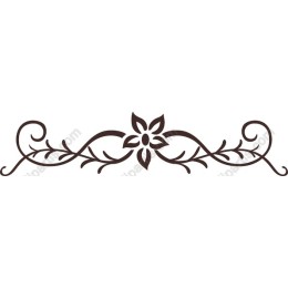 Elegant Floral Ornate Divider