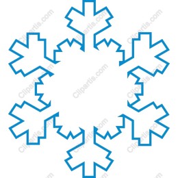 Winter Wonderland Blue Snowflake