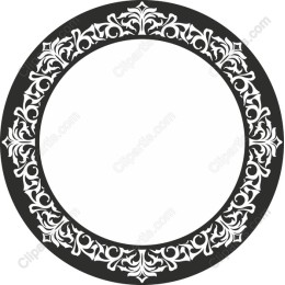 Ornate Elegance Circular Frame
