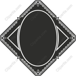 Elegant Diamond-Shaped Vintage Frame
