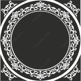 Elegant Circular Ornate Frame