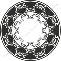 Elegant Circular Black and White