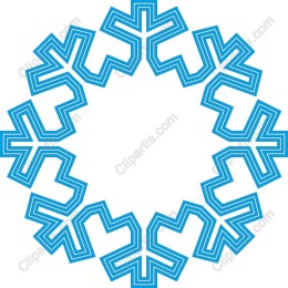 Stunning Geometric Blue Circular