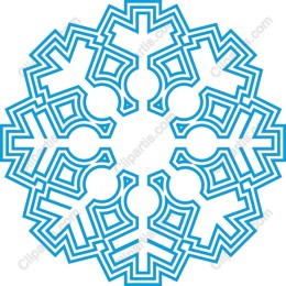 Blue Snowflake Mandala