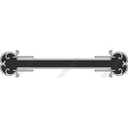 Elegant Scrollwork Decorative Banner