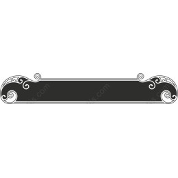 Elegant Decorative Frame in Black and White