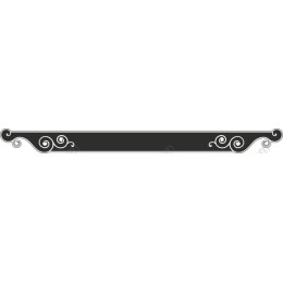 Elegant Black Decorative Border Clipart