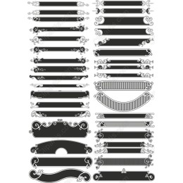 Elegant Banner and Border Set