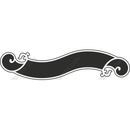 Elegant Black Decorative Banner