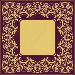 Elegant Floral Ornaments Frame