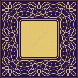 Elegant Ornate Knotwork Frame