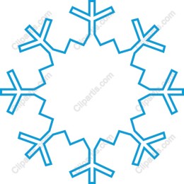 Elegant Blue Snowflake