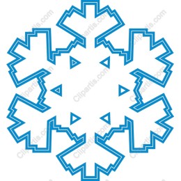 Elegant Geometric Snowflake