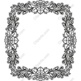 Elegant Floral Frame