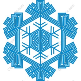 Intricate Geometric Snowflake