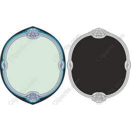 Ornate Oval Frame - Elegant and Graphics